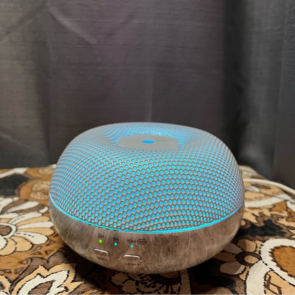 Doterra Brevi Diffuser Small Colour Changing Light Up Marble Look Essential Oil